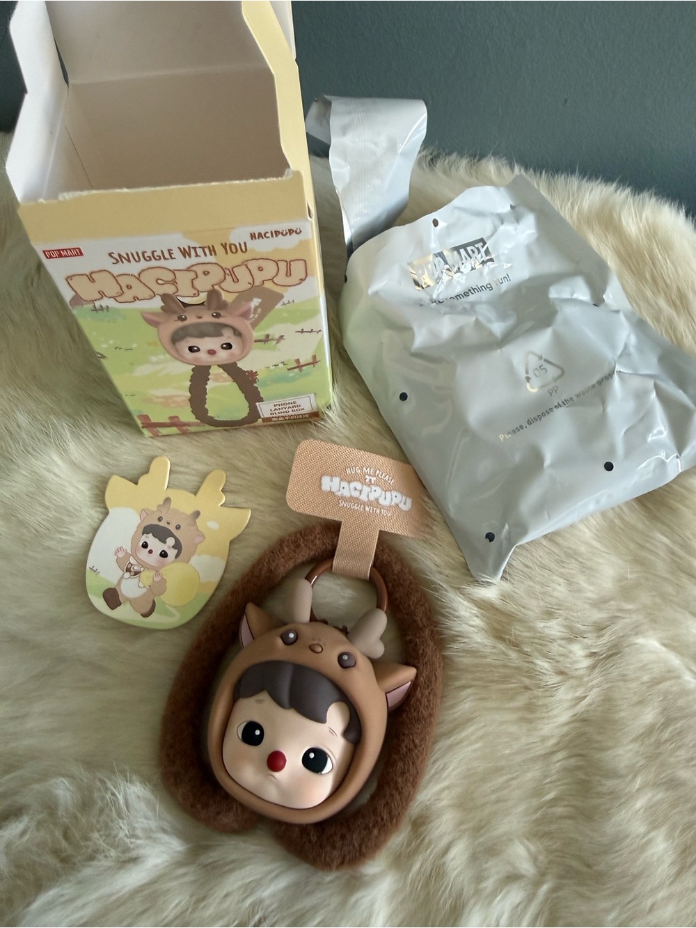 Pop Mart HACIPUPU Snuggle With You Series-Phone Lanyard Confirmed Blind Box